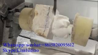 small 4 axis cnc machine for plaster statue carving [upl. by Sparky928]