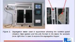 Particle Segregation Testing of Powders and Granular Materials SPECTester Video [upl. by Wilt]