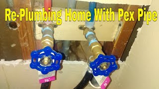 StepbyStep PEX Pipe Installation for Beginners 7 Of 9 [upl. by Kenji]