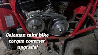 Coleman B200R minibike torque converter upgrade [upl. by Feola20]