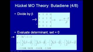 Huckel MO theory  butadiene [upl. by Higgs]