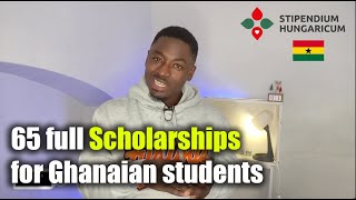 FULL SCHOLARSHIPS FOR GHANAIAN STUDENTS IN HUNGARY STIPENDIUM HUNGARICUM [upl. by Araik]