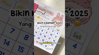 Kalender 2025 Tema Labubu ✨ idebermain youtubeshorts diy kalender2025 [upl. by Vaasta]