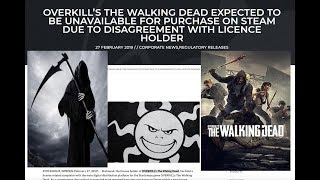 OVERKILLs The Walking Dead REMOVED FROM STEAM  Background [upl. by Ragouzis]