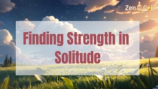 Finding Strength in Solitude The Art of Embracing Loneliness 𝐙𝐞𝐧 𝐂𝐨𝐢𝐧 [upl. by Novelc]