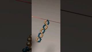 🧬DNA seed bead ring 🧬 beads beadwork artandcraft diyideas [upl. by Mercie926]