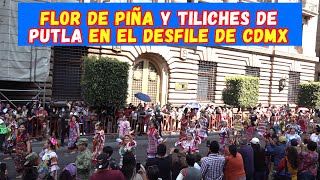 Flor de piña y TILICHES de Putla Villa de Guerrero Oaxaca  Desfile 20 de Noviembre de 2023 CDMX [upl. by Modeste181]