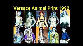 VERSACE 1992 ⭐ Animal Print Collection SpringSummer❤️ [upl. by Htrow677]