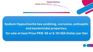 Sodium Hypochlorite Price [upl. by Asseneg]