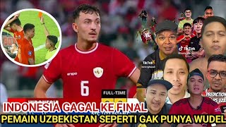 Reaksi Orang MALAYSIA Timnas INDONESIA Di kalahkan UZBEKISTAN Semifinal PIALA ASIA U23 [upl. by Klimesh564]