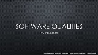 Software Qualities [upl. by Reivilo909]