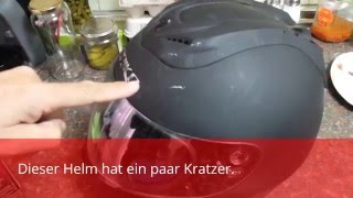 Wie kann ich tiefe Kratzer aus einem Motorradhelm entfernen [upl. by Lokin212]