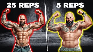 LOW Reps vs HIGH Reps What BUILDS More MUSCLE [upl. by Oigolue]