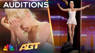 Ballerina Ashlee Montague Balances On GLASS BOTTLES  Auditions  AGT 2024 [upl. by Frederique]