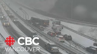 All hands on deck for snow crews as fresh snow expected to blanket much of BC [upl. by Maitilde]