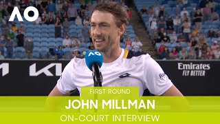 John Millman OnCourt Interview 1R  Australian Open 2022 [upl. by Ylime]