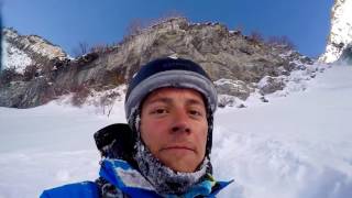 Skier Survives Fall Off 150 Foot Cliff [upl. by Lossa]