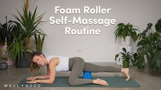 15 Minute Guided Foam Roller Workout for SelfMassage with GoChloPilates Good Moves  WellGood [upl. by Ednil]