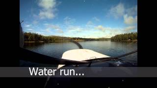 Sea plane takeoff phases Learning float planes in Alaska by Don Lee Christiansen Lake Alaska [upl. by Paquito658]