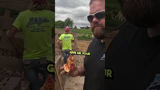 Caseys Pizza review on the jobsite shorts onebite construction [upl. by Loree]