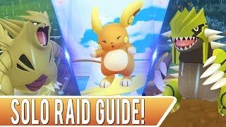 How to Solo Alolan Raichu in Pokemon GO Alolan Raichu Raid Boss Guide amp Best Counters [upl. by Iad163]