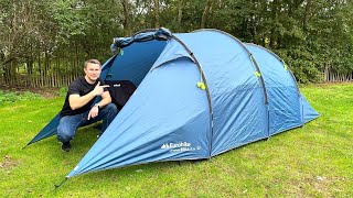 The BEST VALUE 3 person tent Eurohike Shadow 350 Nightfall  Sub £80 [upl. by Ralston]