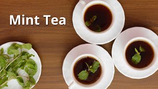 Mint Tea Recipe  no milk tea recipe  Pudina Tea Recipe  Weight loss tea  Kanchs Cooking [upl. by Ameerahs]