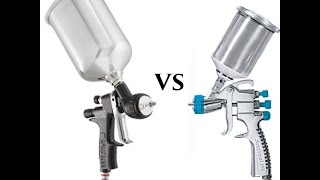 DeVilBiss Tekna Pro Lite VS Devilbiss Starting Line Spray Gun [upl. by Anuaf]