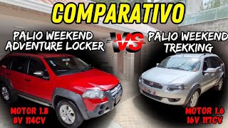 COMPARATIVO PALIO WEEKEND ADVENTURE LOCKER X PALIO WEEKEND TREKKING  OPINIÃO DO DONO [upl. by Ihpen]