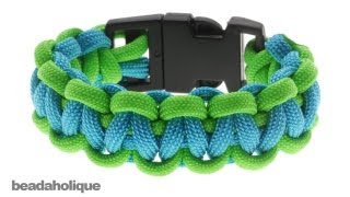 How to Make a Basic Cobra Paracord Bracelet [upl. by Surad976]