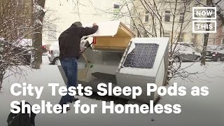 Germany Tests Out Emergency Pods for Homeless [upl. by Geesey668]