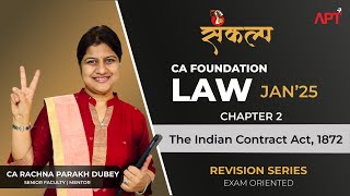 Best LAW Series CH02 The Indian Contract Act1872 Day06  CAF JAN25 BY CA Rachna Parakh Dubey [upl. by Sothena225]