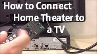 How to Connect a Home Theater to a TV [upl. by Alfie756]