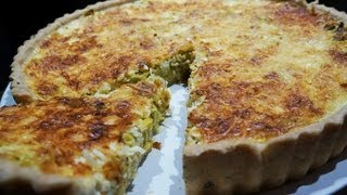 Recette de cuisine  Quiche 100 maison poireaux curry [upl. by Ssidnak558]