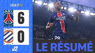 PSG  Montpellier  60  Le Résumé  Ligue 1 202425 [upl. by Hannala]