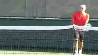 Federer funny two handed backhand [upl. by Ardekan]