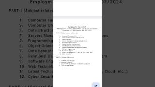 Management Trainee Systems E2 Grade External Employment Notification No 022024 [upl. by Weissman885]