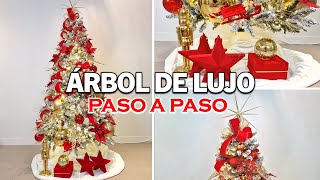 CÓMO DECORAR el ÁRBOL de NAVIDAD EN 2024 como un PROFESIONAL ÁRBOL TRADICIONAL [upl. by Darrej]