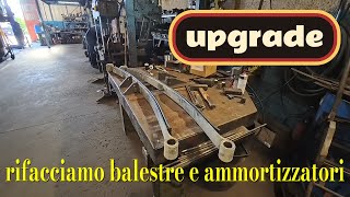 Modifiche al camper Rifacciamo Balestre e ammortizzatori posteriori [upl. by Meraree719]