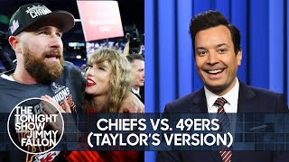 Chiefs vs 49ers Taylors Version Trump Ordered to Pay 83 Million  The Tonight Show [upl. by Erskine]