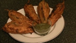 STUFFED CHILLI PAKODA COOK WITH FAIZA [upl. by Nac866]