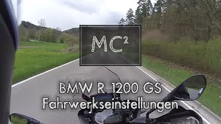 BMW R 1200 GS  Fahrwerkseinstellungen [upl. by Coleman]