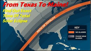 Solar Eclipse 2024 Totality Start Time in Each State  April 8 Solar Eclipse  2024 Solar Eclipse [upl. by Certie628]