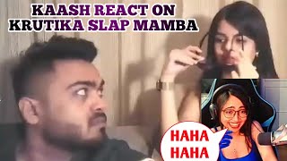 Kaash react on Mamba and Krutika funny moments  Kaash funny reaction kaashplays mamba krutika [upl. by Alyahsat]