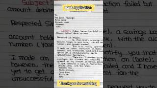 Application to bank manager for online transaction failure application online viral shorts [upl. by Neelie]