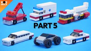 Lego Mini Vehicles City Cars  Part 5 Tutorial [upl. by Kcirdot540]