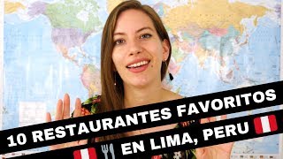 Los 10 mejores restaurantes de Lima Perú [upl. by Isolt]