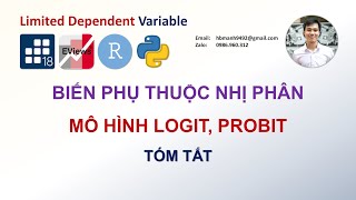 Logit amp Probit  Tóm tắt lý thuyết mô hình logit và probit [upl. by Nirrep]