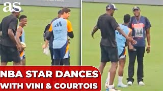 NBA star dominates Real Madrid training Connects with Vinicius recreates Bellinghams iconic ce [upl. by Ernst]