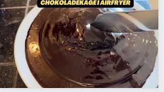 Chokoladekage i Airfryer  Danmark [upl. by Ronoh725]